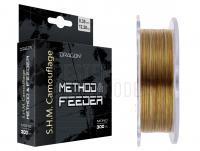 Monofile Schnüre Dragon S.H.M Camouflage Method & Feeder 300m 0.25mm