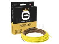 Fliegenschnüre Cortland Competition Series FO-Tech Type 3 Intermediate | Brown/Yellow | 130ft | WF7/8S/I