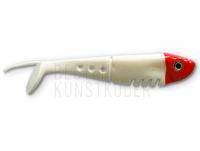 Gummifishe Delalande Buster Shad 5cm - 61 - Blanc tête rouge