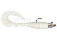 Gummifishe Delalande Zand Curly 12cm + jig head 14g - 10 - BLANC