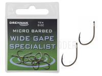 Haken Drennan Eyed Wide Gape Specialist Micro Barbed - #10