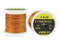 FMFly X-Fine Wire 0.18mm 18yds 15m - GOLD/ORANGE