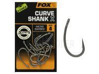 Karpfenhaken FOX EDGES Curve Shank X Hook #4