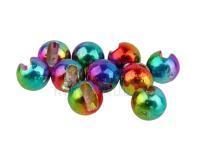 Tungsten Beads Slotted Beads - Rainbow 3.3mm