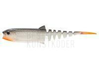 Gummifisch Savage Gear Cannibal Minnow V-Tail 8cm 3.4g S - White Black