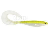 Gummifishe Delalande Zand Curly 12cm 2pcs - 389 - NATURAL YELLOW