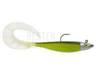 Gummifishe Delalande Zand Curly 12cm + jig head 14g - 026 - MOJITO