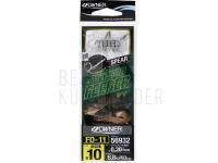 Hooks with leaders Method Feeder FD-11 Spear #6 0.22mm