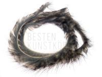 Hends Zonker Strip Muskrat 1.5mm - Natural - Black tip