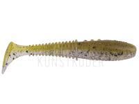 Gummifische Dragon Invader Pro 10cm - Clear/Olive | Black Glitter