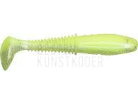 Gummifische Dragon Invader Pro 10cm - Pearl/Super Yellow - silver glitter