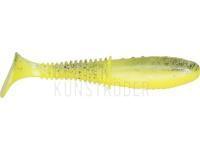 Gummifische Dragon Invader Pro 10cm - Super Yellow/Clear - black glitter