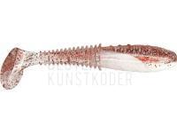 Gummifische Dragon Invader Pro 10cm - White/Clear - red glitter