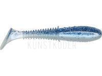 Gummifische Dragon Invader Pro  5cm - Pearl BS/Clear - silver/blue glitter