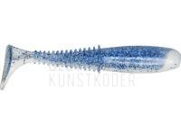 Gummifische Dragon Invader Pro  5cm - White/Clear - blue glitter