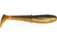 Gummifische Dragon Invader Pro  5cm - Yellow Fluo/Mot.Oil - black glitter