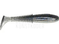 Gummifische Dragon Invader Pro  8.5cm - Pearl/Clear Smoked - blue/black glitter