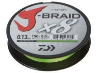 Geflochtene Schnur Daiwa J-Braid 300m 0.10mm chartreuse