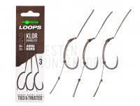 Haken Korda Loop Rigs Klor Barbless #2B 50lb 22kg 3pcs