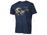 Savage Gear Cannibal T-Shirt Blue Melange - M