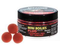 Mini boilies Fluo Jaxon Method Feeder red