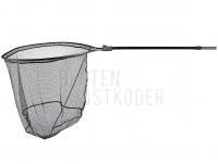 Dragon Kescher Oval landing nets with soft mesh, with latch mesh lock 1.8-2.3m | 75x65cm