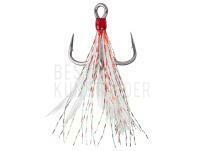 Mustad In-Line Triple Grip Feathered Red - #1