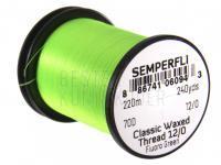 Semperfli Classic Waxed Thread 12/0 240 Yards - Fluoro Green