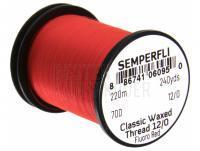 Semperfli Classic Waxed Thread 12/0 240 Yards - Fluoro Red