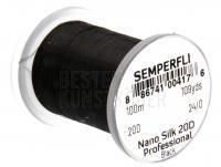 Thread Semperfli Nano Silk Pro 20D 100m 109yds 24/0 - Black