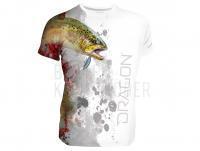 Breathable T-shirt Dragon - trout white XXL