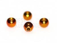 Orange metalic beads 3,3mm