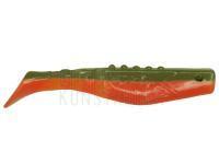 Gummifische Dragon Phantail Pro 10cm - Orange Fluo/Olive | Black Glitter