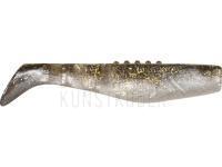 Gummifische Dragon Phantail Pro 10cm - Pearl/Clear Smoke | Silver/Gold Glitter