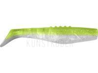 Gummifische Dragon Phantail Pro 10cm - Pearl/Super Yellow | Silver Glitter