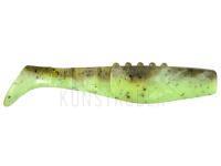 Gummifische Dragon Phantail Pro 10cm - Super Yellow/Olive | Black Glitter