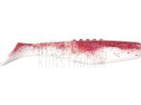 Gummifische Dragon Phantail Pro 6cm - White/Clear | Red Glitter