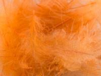 Federn FMFly Goose CDC 1G - Dyed Orange Insect