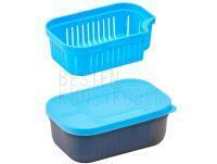 Pellet soaking containers with strainers - 128A