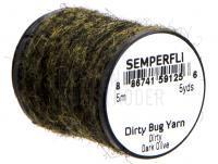 Semperfli Dirty Bug Yarn 5m 5yds - Dark Olive (Dirty)