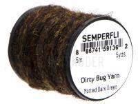 Semperfli Dirty Bug Yarn 5m 5yds - Mottled Dark Green