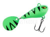 Jig Spinner Balzer Colonel Spin Buddy Evil Eye Plastic Body 12g 40mm - Green Fire Tiger UV