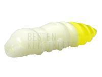 Gummiköder FishUp Pupa Cheese Trout Series 1.2 inch | 32mm - 131 White / Hot Chartreuse
