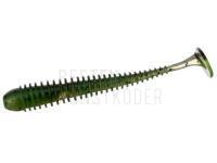 Gummiköder Flagman Mystic Fish 4 inch | 100 mm - Black/ Chartreuse