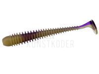 Gummiköder Flagman Mystic Fish 4 inch | 100 mm - Violet/Lime Chartreuse