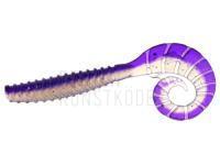 Gummifisch Flagman TT-Grub 2.0 inch | 50 mm - Violet / Pearl White