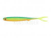 Gummifisch Fox Rage Slick Finesse Super Soft 11cm 4.25in - UV Blue Back Chartreuse