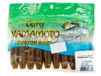 Gummiköder Gary Yamamoto Fat Ika 4" - Dk Pumpkin W/Lg Blk