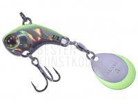 Jig Spinner Illex Deracoup 1/4oz 22mm 7g - Silver Chartreuse Back