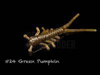 Gummiköder Lunker City Hellgie 1.5 inch - #24 Green Pumpkin